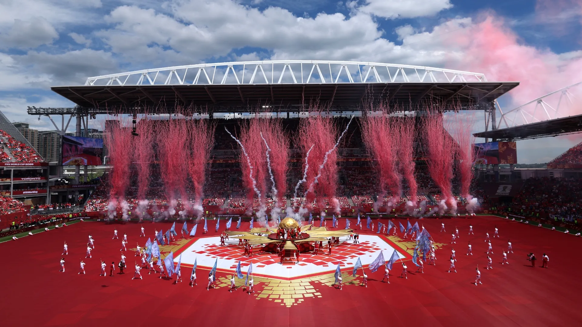 A general view during the 2026 FIFA World Cup Opening Ceremony (Source: Michael Steele/Getty Images)