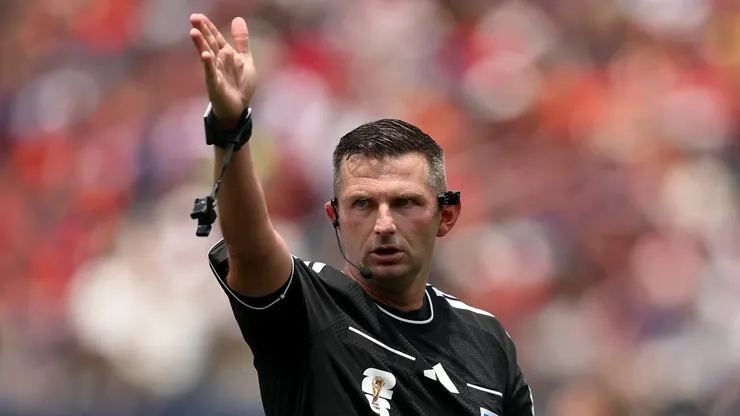 Michael Oliver during the 2026 World Cup