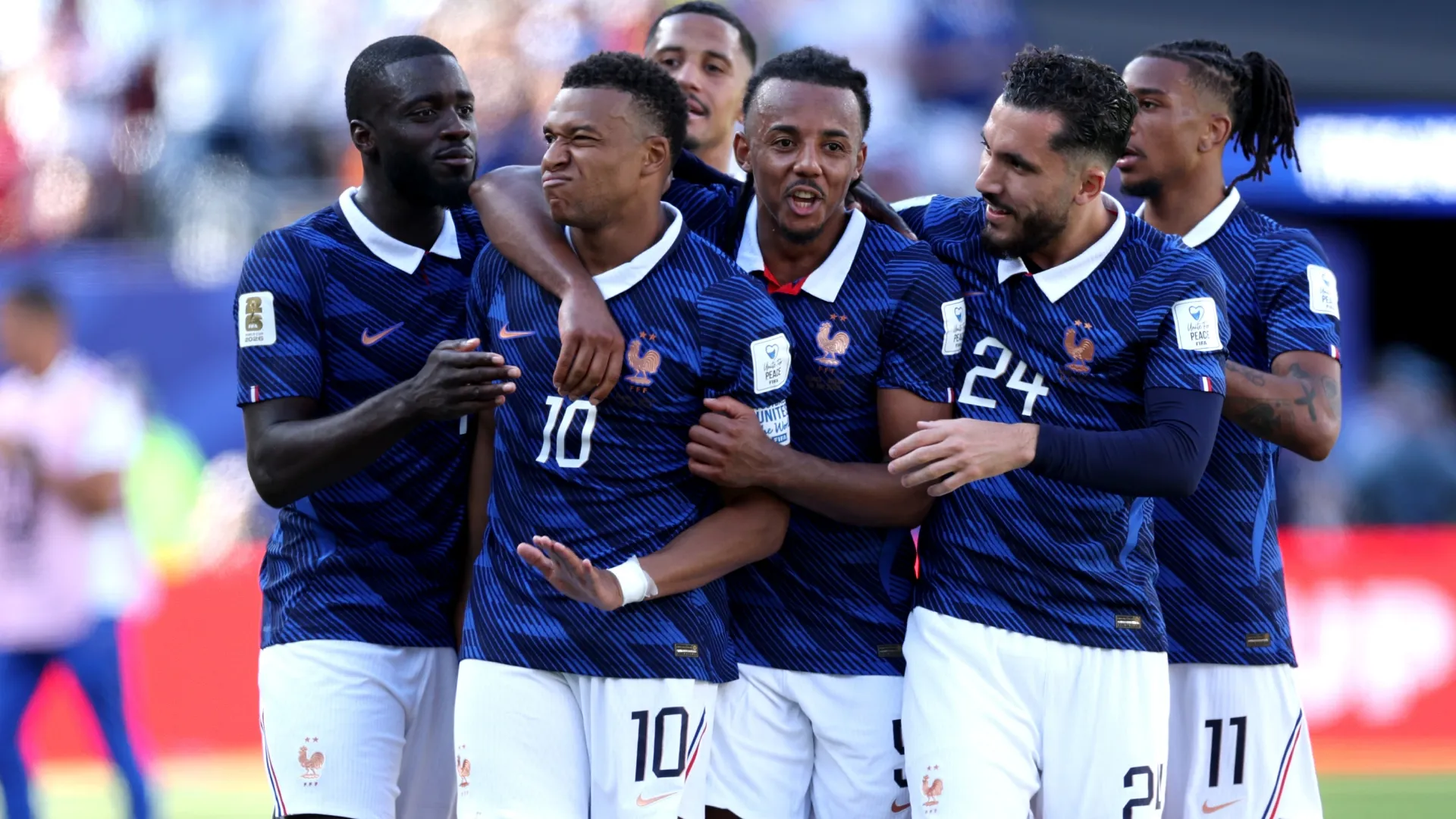 Kylian Mbappe and teammates during the FIFA World Cup 2026 Group I match (Source: Dan Mullan/Getty Images)