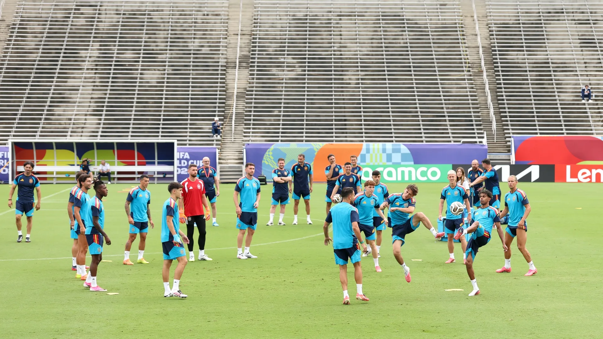 General view inside the Dallas Stadium as players of Spain train (Source: Florencia Tan Jun/Getty Images)