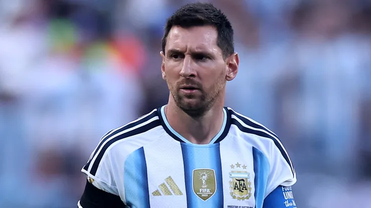 Lionel Messi #10 of Argentina.