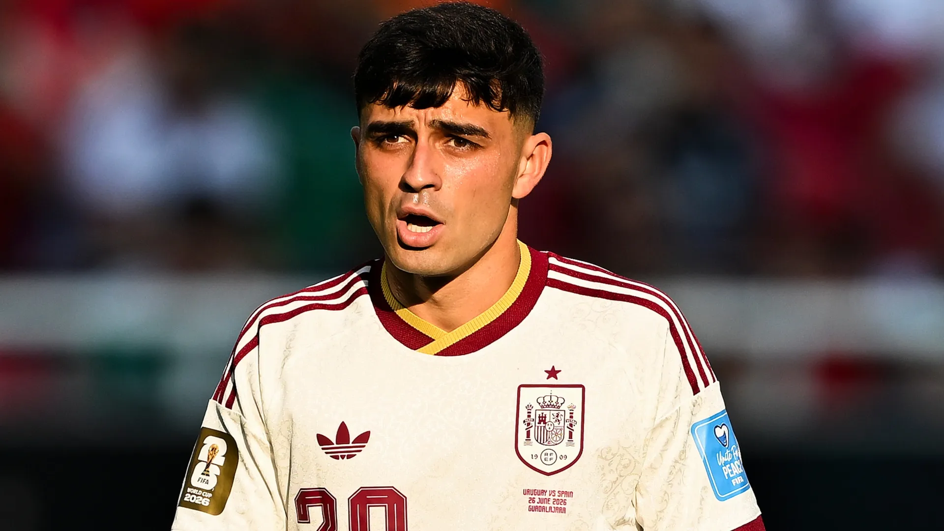 Pedri #20 of Spain at the 2026 World Cup.