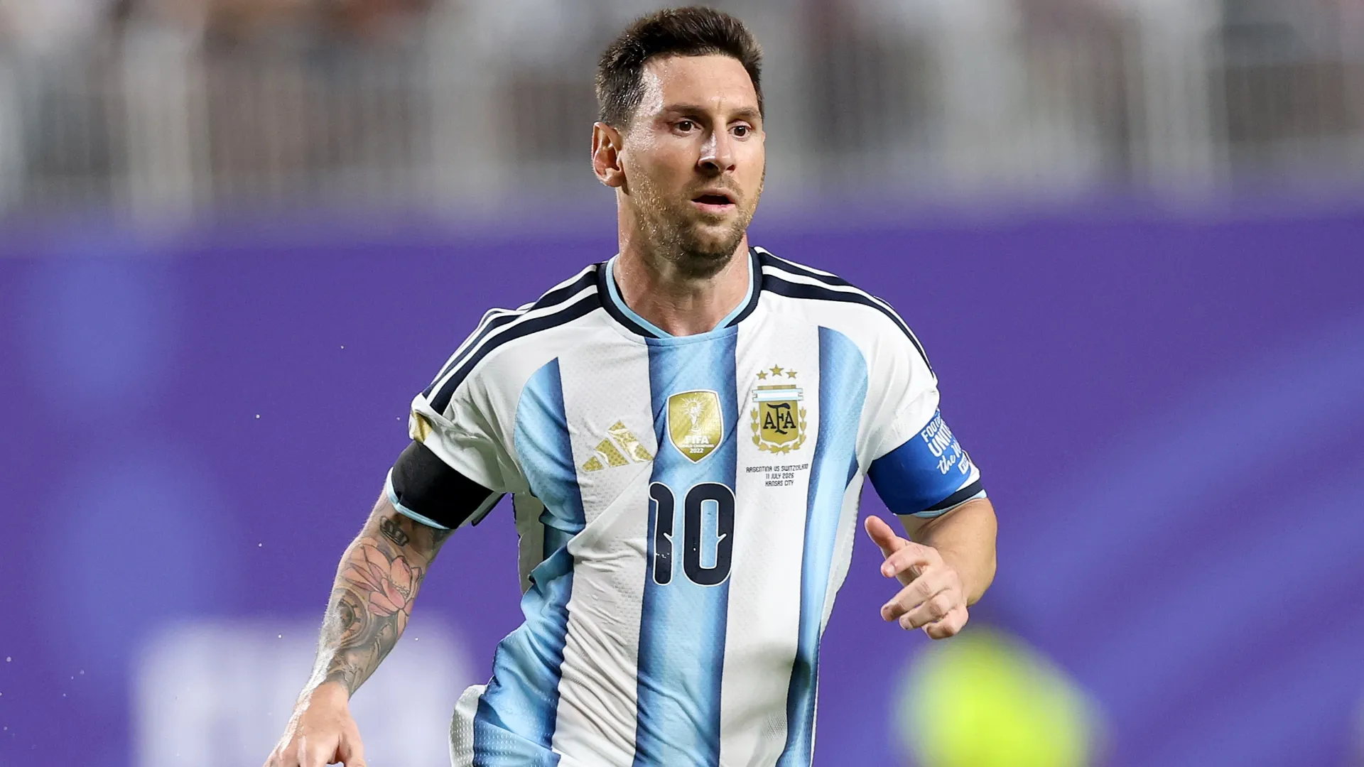 Lionel Messi #10 of Argentina