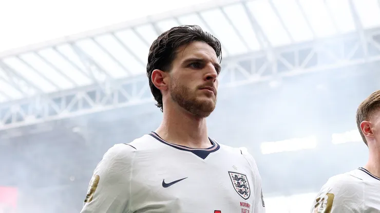 Declan Rice #4 of England.