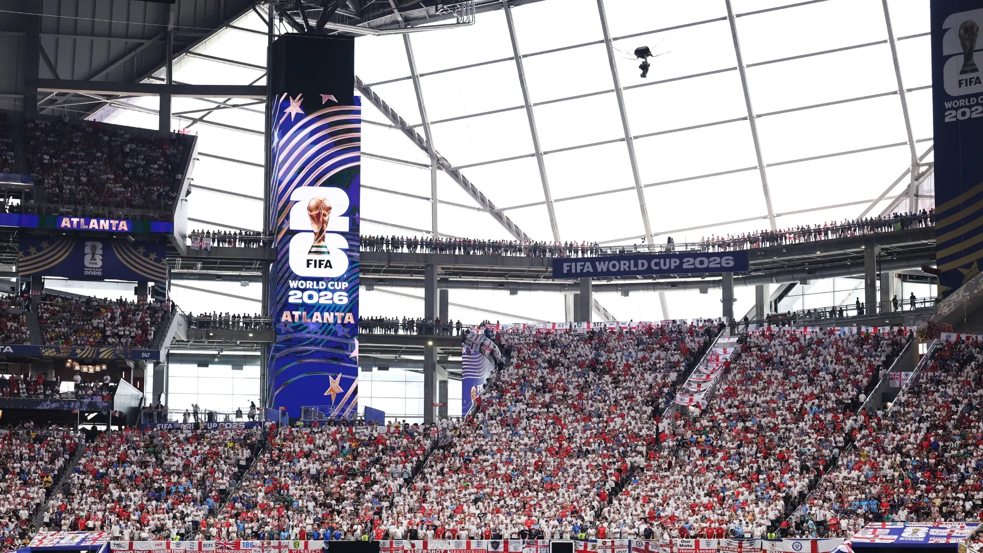 General view of Atlanta Stadium during the FIFA World Cup 2026 Round Of 32 match (Source: Michael Reaves/Getty Images)