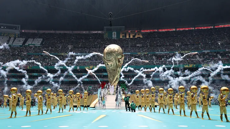 Performers dance during the Opening Ceremony ahead of the FIFA World Cup 2026 Group A match