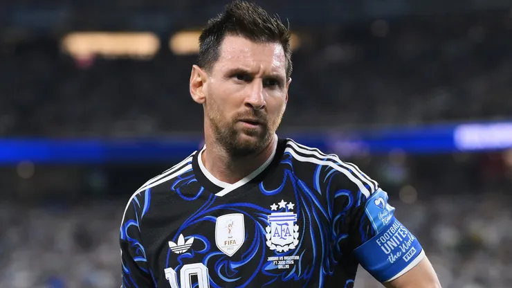 Lionel Messi #10 of Argentina looks on during the FIFA World Cup 2026 match.