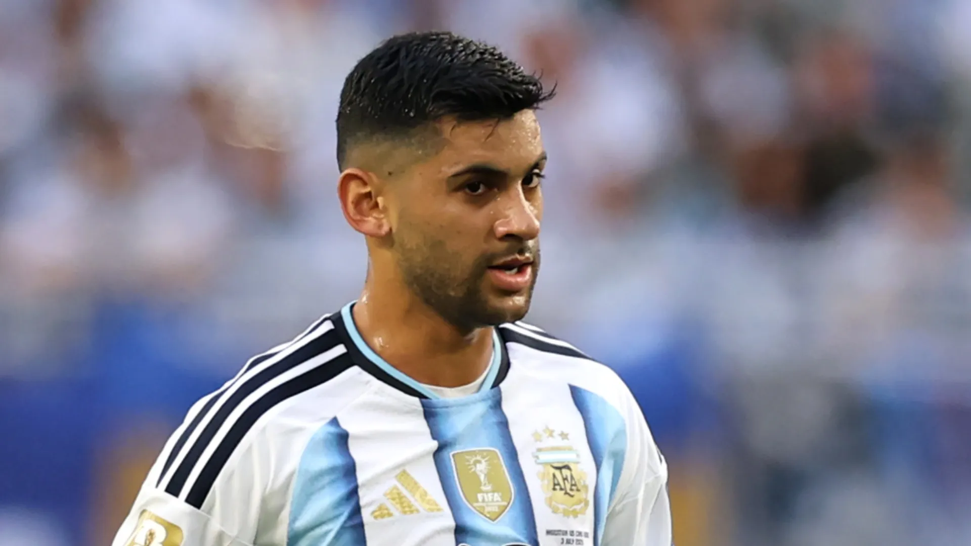 Cristian Romero of Argentina.