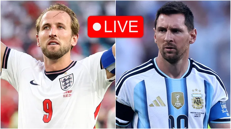 Harry Kane of England and Lionel Messi of Argentina.