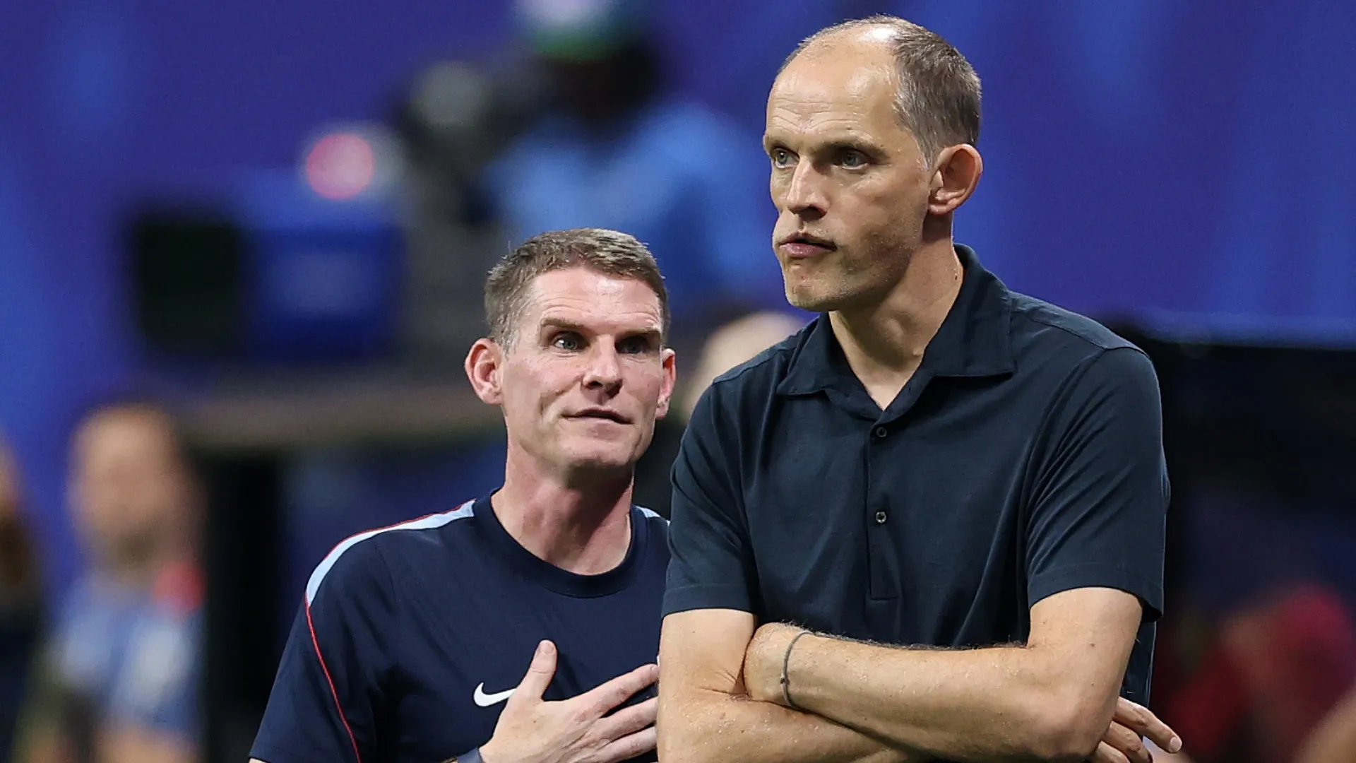 Thomas Tuchel, Manager of England, looks on during the FIFA World Cup 2026 Semi Fina. Justin Setterfield/Getty Images
