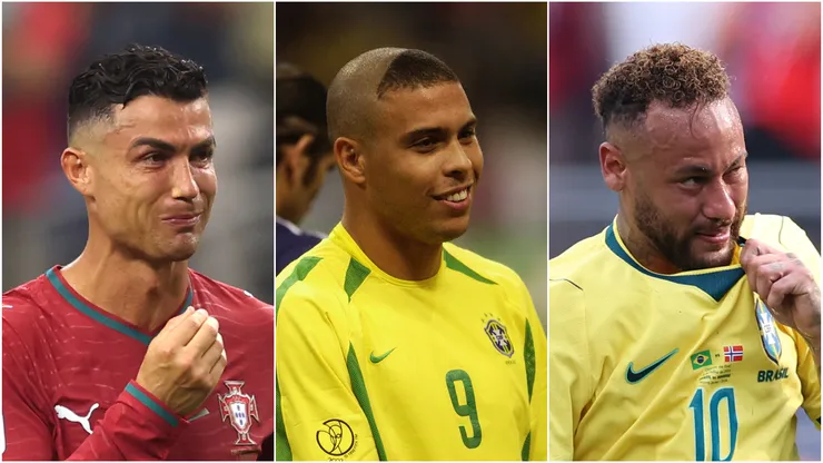 Cristiano Ronaldo, Ronaldo Nazario, and Neymar