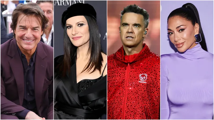 Tom Cruise, Laura Pausini, Robbie Williams and Nicole Scherzinger
