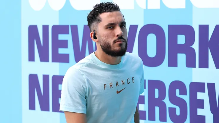 Rayan Cherki #24 of France arrives before the FIFA World Cup 2026 Round Of 32 match.