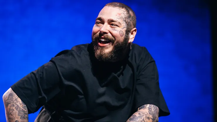 Post Malone performs at the Sahara Tent at 2022 Coachella Valley Music and Arts Festival weekend 1 - day 2