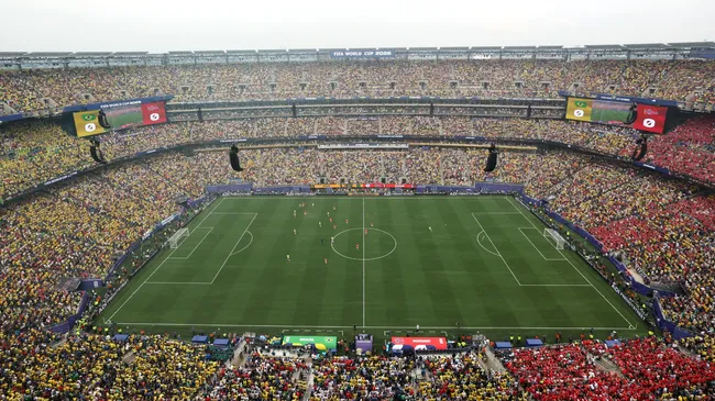 A general view during the 2026 FIFA World Cup at New York New Jersey Stadium. Photo by Dan Mullan/Getty Images.