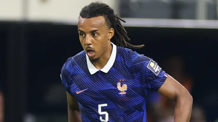 Jules Kounde #5 of France.