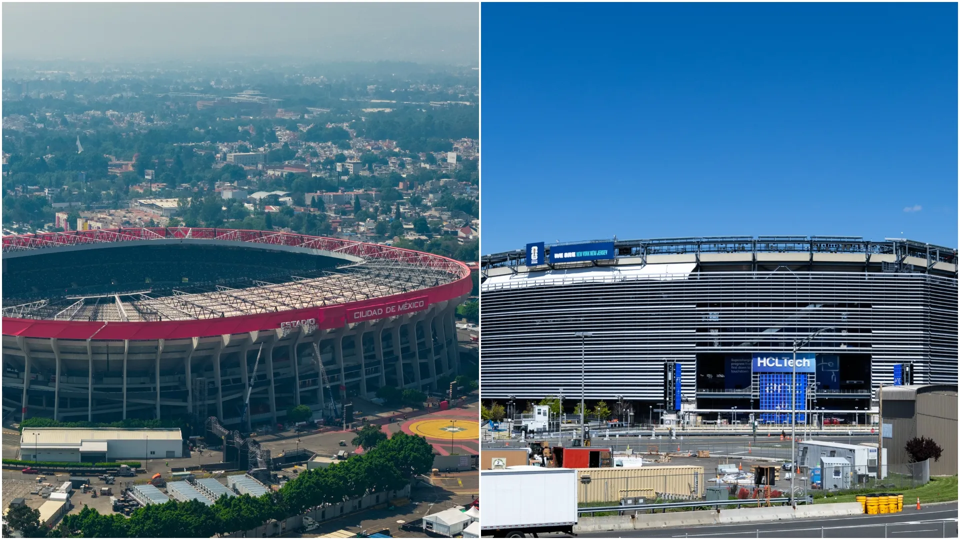 Mexico Stadium and New York New Jersey Stadium