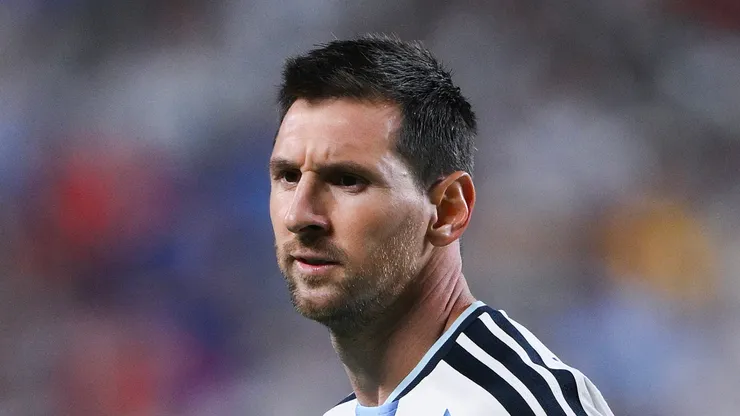 Lionel Messi during a 2026 World Cup game with Argentina.