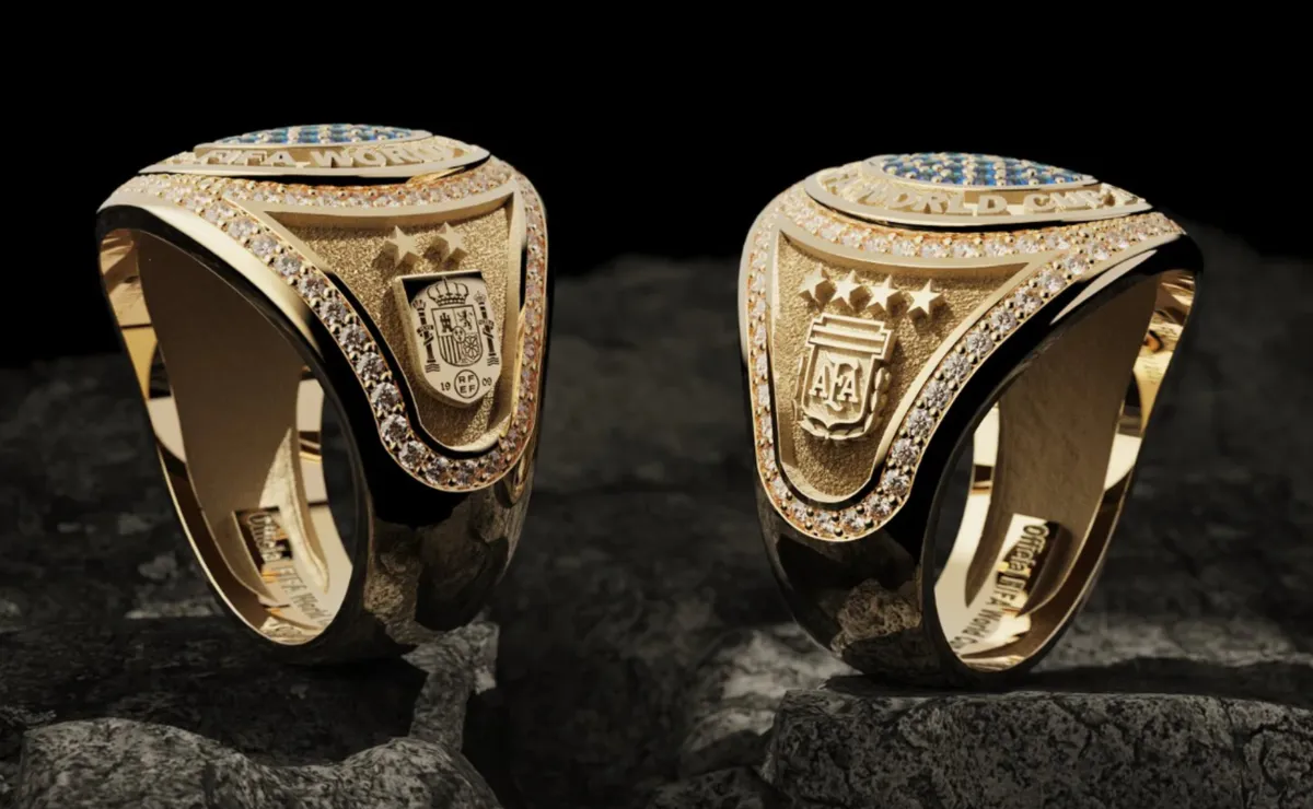 How are the championship rings given by FIFA to the 2026 World Cup champions?