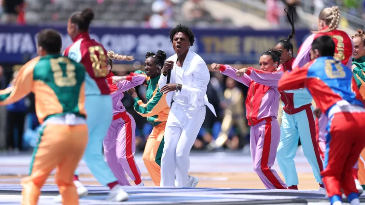 IShowSpeed performs during the closing ceremony before the FIFA World Cup 2026 Final match