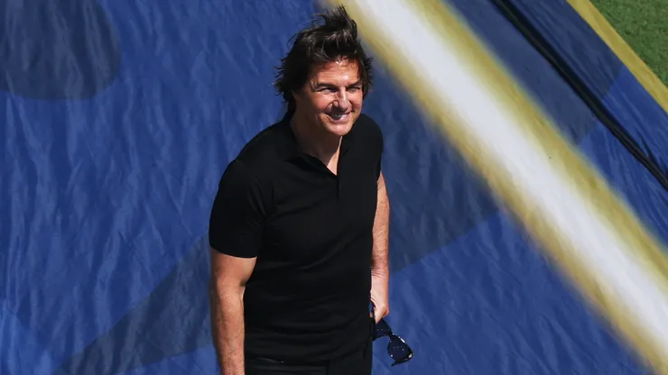 Tom Cruise speaks before the FIFA World Cup 2026 Final match