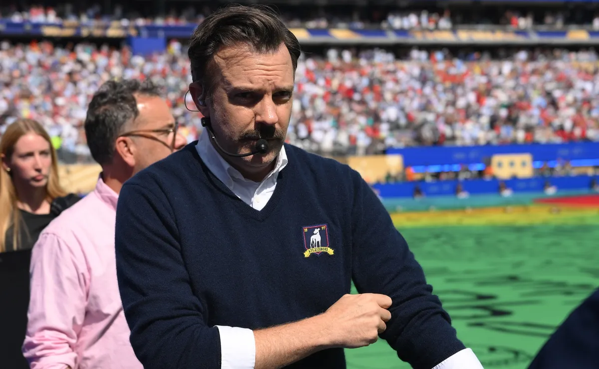 Why did Jason Sudeikis appear as Ted Lasso at the 2026 FIFA World Cup Final halftime show?
