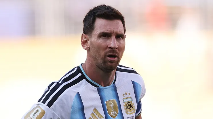 Lionel Messi #10 of Argentina during 2026 World Cup final.