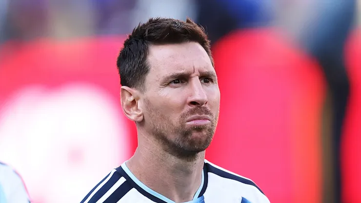 Lionel Messi after Argentina vs Spain