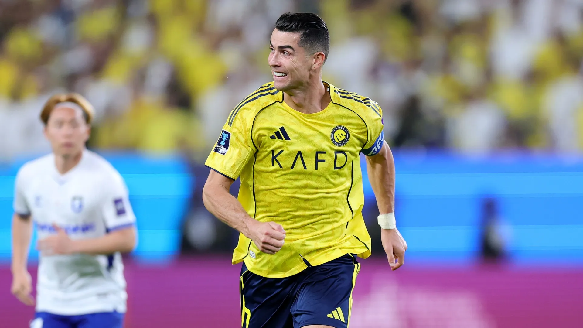 Cristiano Ronaldo of Al Nassr looks on during the AFC Champions League 2 Final. Abdullah Ahmed/Getty Images