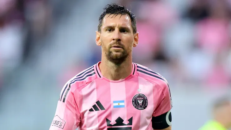 Lionel Messi #10 of Inter Miami CF reacts.