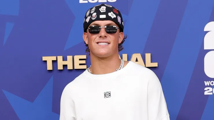 Jaxson Dart attends the FIFA Gold Carpet before the FIFA World Cup 2026 Final.