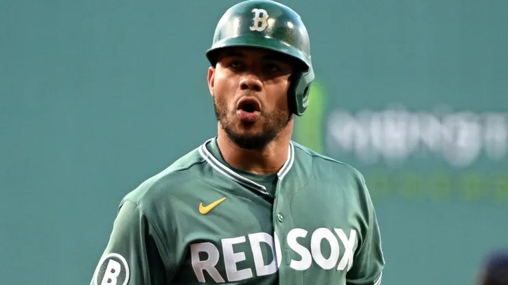 Willson Contreras #40 of the Boston Red Sox.