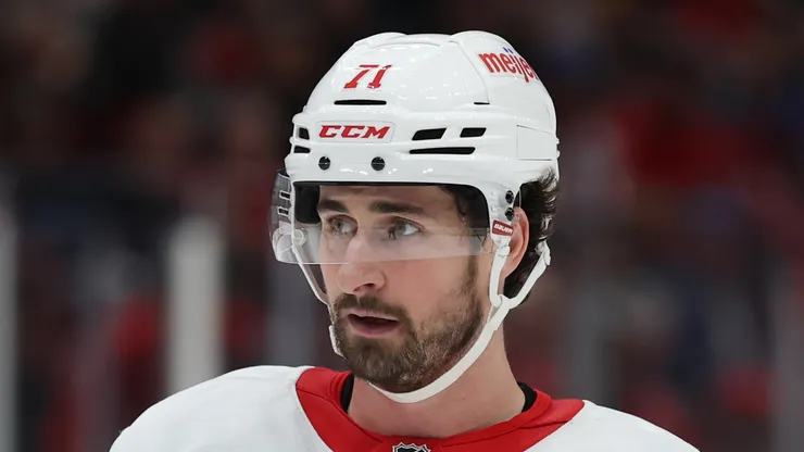 Dylan Larkin #71 of the Detroit Red Wings.