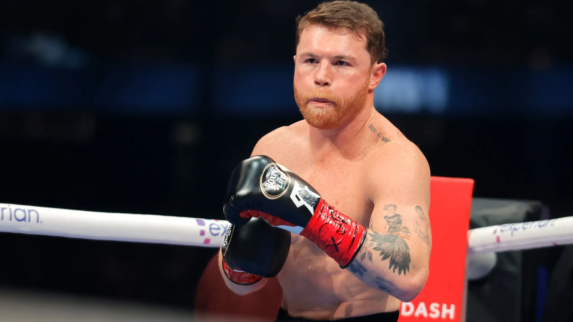 Canelo Alvarez waits for the start of an undisputed super middleweight title fight. Steve Marcus/Getty Images