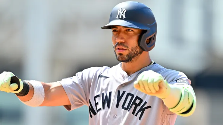 Jose Caballero #72 of the New York Yankees celebrates.