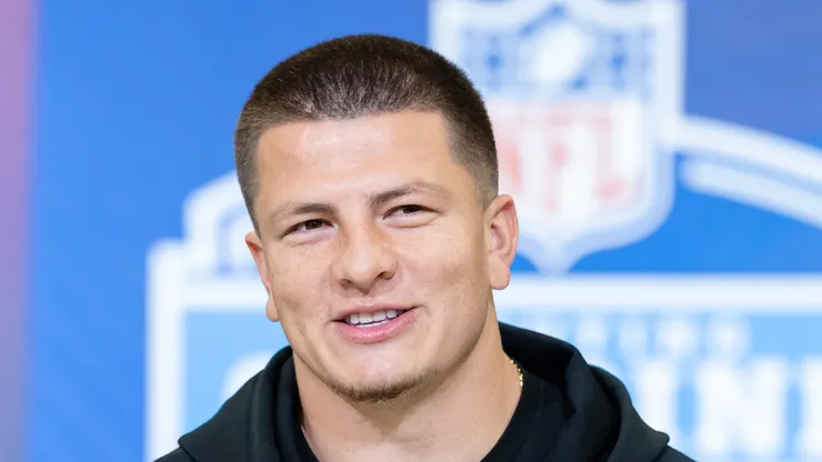 Diego Pavia during the Combine