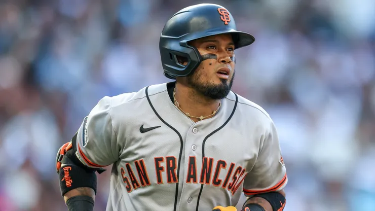 Luis Arraez #1 of the San Francisco Giants.