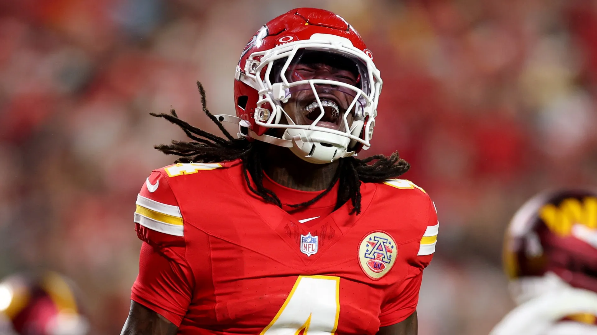 Rashee Rice #4 of the Kansas City Chiefs