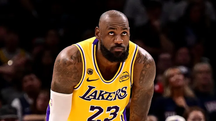 LeBron James during a Los Angeles Lakers match.