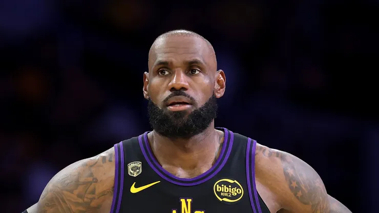 LeBron James during his time with the Lakers