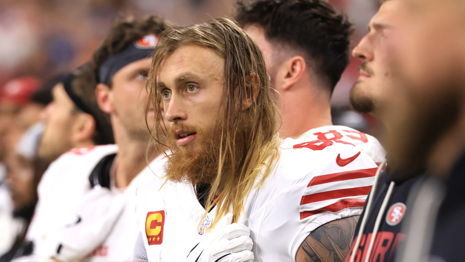 George Kittle #85 of the San Francisco 49ers