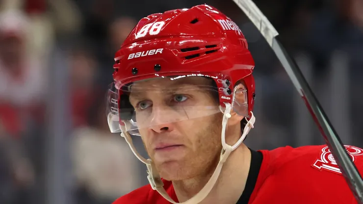 Patrick Kane during an NHL game with the Red Wings.