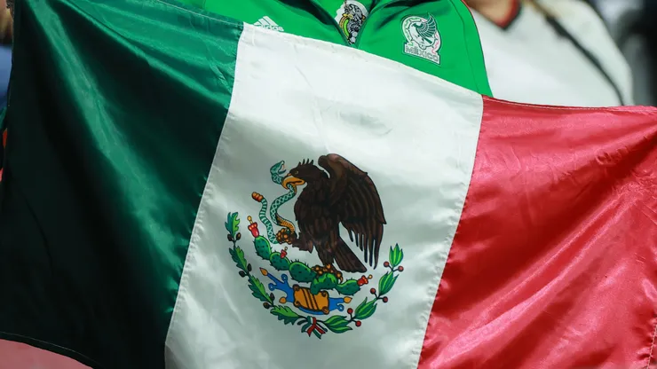 A fan of Mexico with the flag