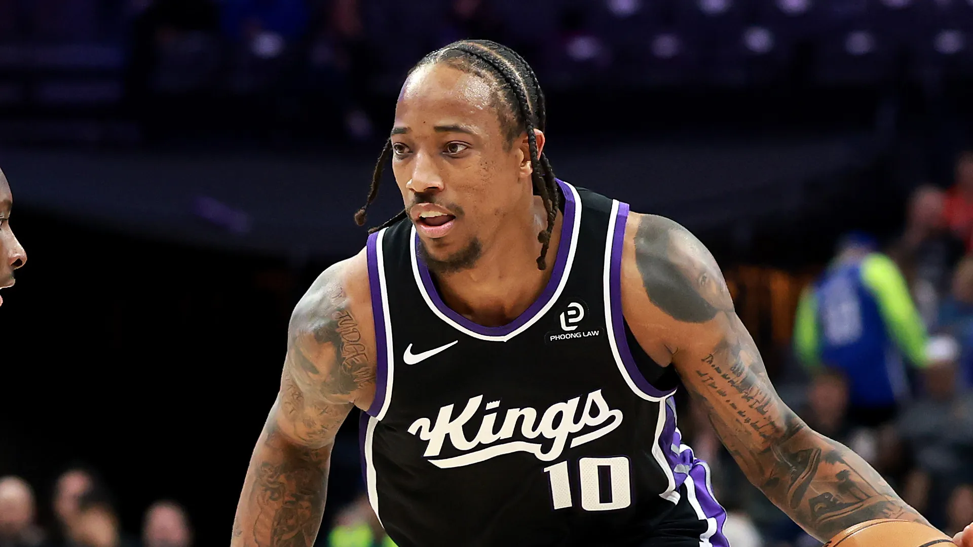 DeMar DeRozan during a Sacramento Kings game.