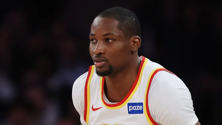 Jonathan Kuminga during an Atlanta Hawks game.