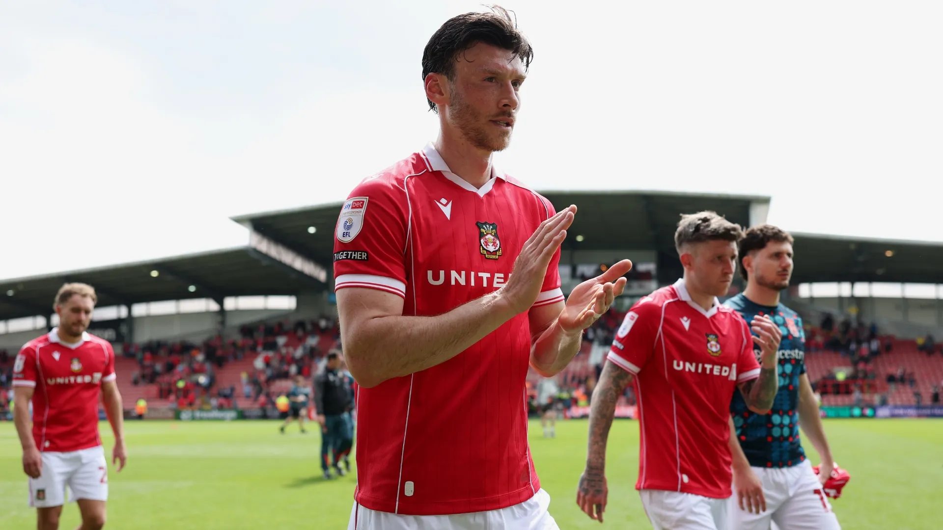 Kieffer Moore of Wrexham – Michael Steele/Getty Images
