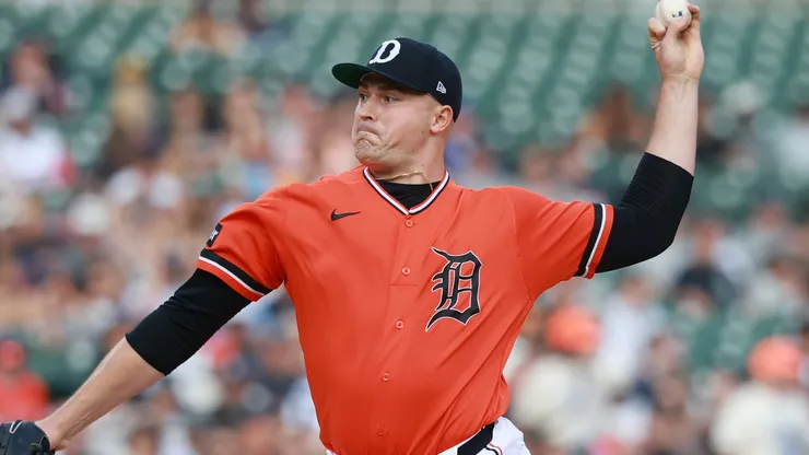 Tarik Skubal #29 of the Detroit Tigers.