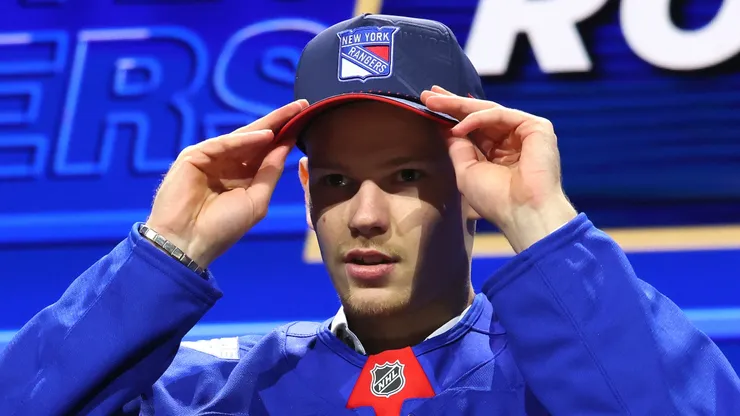 Alberts Smits of Latvia drafted by the New York Rangers.