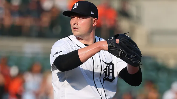 Tarik Skubal #29 of the Detroit Tigers.
