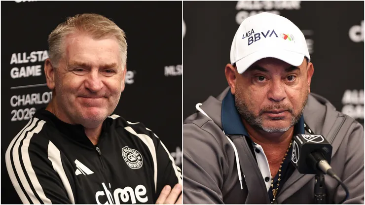 Dean Smith (L) Antonio Mohamed (R).